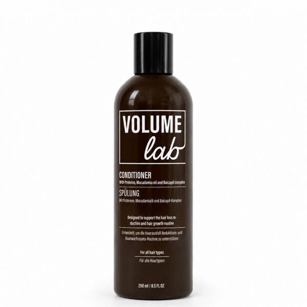Volume Lab Spülung – macht das Haar glänzender und geschmeidiger Volume Lab Spülung – macht das Haar glänzender und geschmeidiger